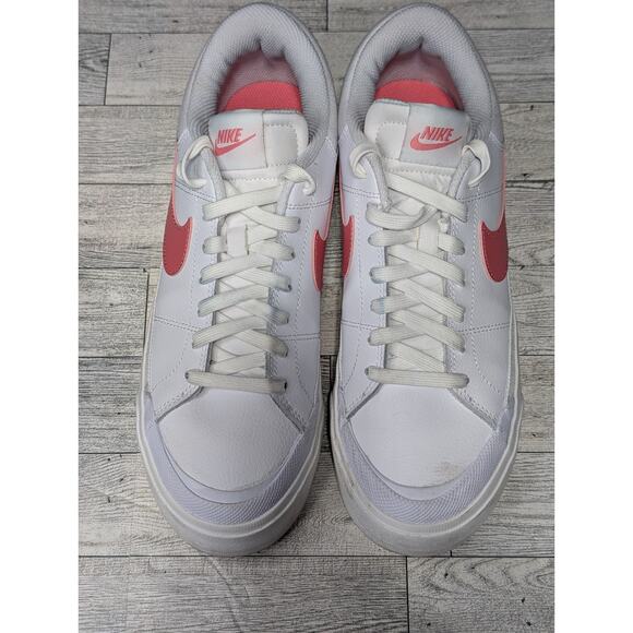 Nike Court Legacy Lift Women's Size US 9.5 White/Coral Chalk DM7590-102 - Picture 5 of 8